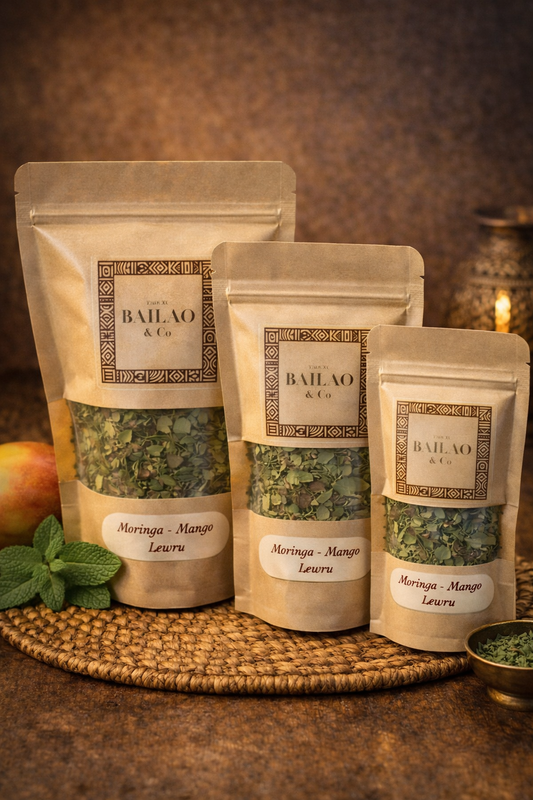 Lewru — Moringa & Mango Leaves Ritual Tea